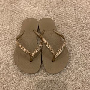 Sequined Havanas size 35-36